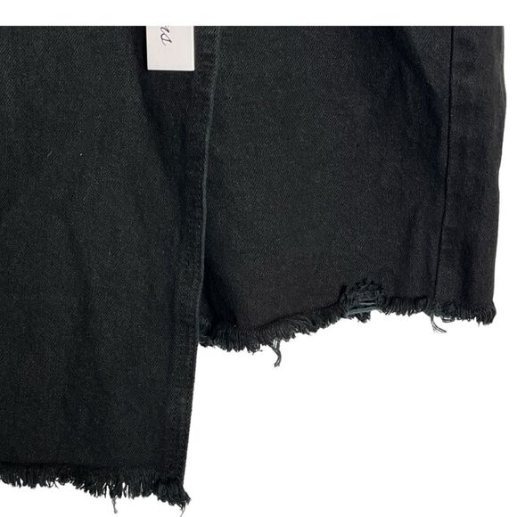 Women's Black Jean Skort/Denim Skort Distressed Women's Plus Size 20 NWT - Picture 5 of 8